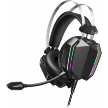 Наушники игровые XO GE-07 проводные с микрофоном и LED RGB подсветкой Черные Наушники игровые XO GE-07 проводные с микрофоном и LED RGB подсветкой Черные