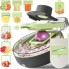 Овощерезка с сменными насадками Vegetable Cutter C351 / Многофункциональная терка для овощей с контейнером