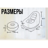 Надувное кресло диван 2в1 с пуфиком для ног A-Sofa до 150 кг Кофейный