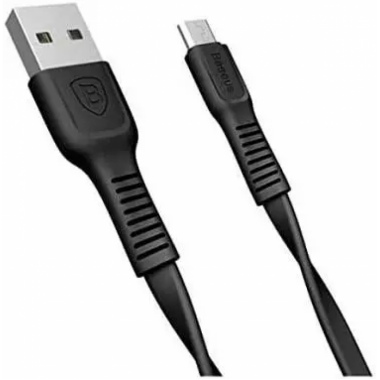 Кабель зарядный Baseus Flat Micro USB Cable Fast Data Sync Charging 0.25м (CAMZY-A01) Чёрный Оригинал