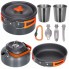 Набор туристической металлической посуды для походов Camping cooking