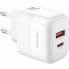 Сетевое зарядное устройство XO L138 - 30W PD USB-C & 18W QC USB-A быстрая зарядка