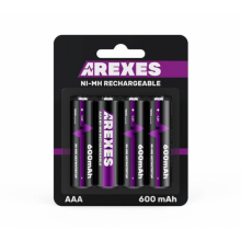 Аккумулятор ААА Arexes (600mAh) 1.2v (NI-MH) мини пальчик Аккумулятор ААА Arexes (600mAh) 1.2v (NI-MH) мини пальчик