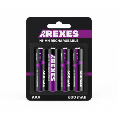 Аккумулятор ААА Arexes (600mAh) 1.2v (NI-MH) мини пальчик