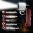 Фонарь WORKLIGHT-72-XPE(white+red), 10 W, 350 Lumen, Li-Ion аккум., поворот180º+180º, зажим, крюк, магнит, ЗУ Type-C