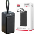 Внешний аккумулятор Power bank XO PR159 60000mAh PD22,5W + быстрая зарядка батарея зарядка Черный