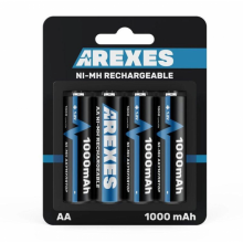 Аккумулятор АА Arexes (1000mAh) 1.2v (NI-MH) пальчик Аккумулятор АА Arexes (1000mAh) 1.2v (NI-MH) пальчик