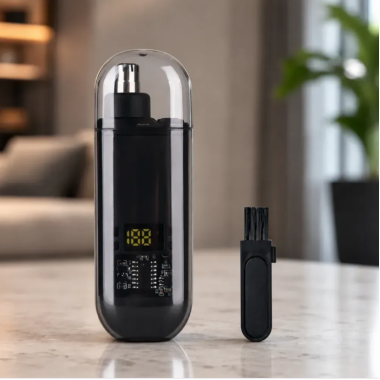 Триммер для носа и ушей, от USB, 8000 об/мин / Триммер для носа / Триммер для ушей Черный