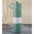 Подарочный набор Vacuum Flask SET вакуумный термос из нержавеющей стали 3 чашки Матово Зелёный