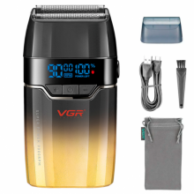Электробритва VGR V-308 шейвер, двойное лезвие, 9000 RPM, LED дисплей Золотой Электробритва VGR V-308 шейвер, двойное лезвие, 9000 RPM, LED дисплей Золотой