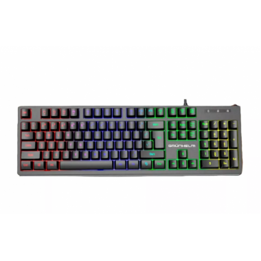 Клавиатура компьютерная проводная игровая USB Grunhelm KB-610WD с подсветкой