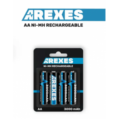 Аккумулятор АА Arexes (3000mAh) 1.2v (NI-MH) пальчик