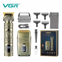 Беспроводной профессиональный набор машинка для стрижки и шейвер VGR-649, Мужской аккумуляторный триммер Беспроводной профессиональный набор машинка для стрижки и шейвер VGR-649, Мужской аккумуляторный триммер
