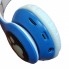 Беспроводные наушники с кошачьими ушками и RGB подсветкой Cat VZV-24M Синие