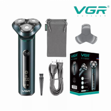 Электробритва портативная бритва VGR V-310 шейвер для бритья бороды и усов с аккумулятором