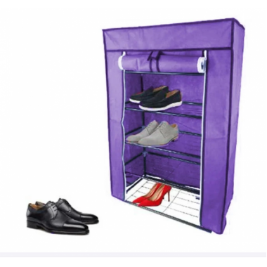 Стеллаж тканевый для хранения обуви Combination Shoe Frame 60X30X90 Фиолетовый