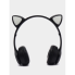 Беспроводные наушники с кошачьими ушками и RGB подсветкой Cat VIV-23M Черные