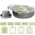 Овощерезка с сменными насадками Vegetable Cutter C351 / Многофункциональная терка для овощей с контейнером