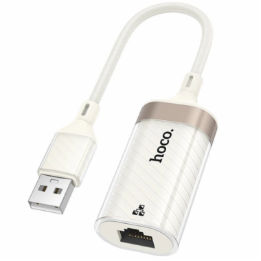 Сетевой адаптер USB to RJ45(LAN), 100 Мбит/с, HOCO UA41 / Сетевая карта / Интернет адаптер