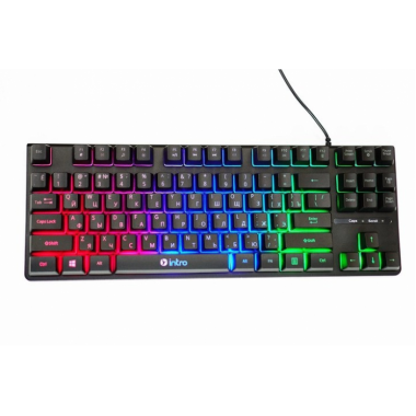 Клавиатура проводная с цветной подсветкой USB Intro DX750 для ПК