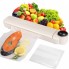 Вакуумный упаковщик пищевых продуктов + 10 пакетов, Vacuum Sealer LS-801, Белый / Домашний вакууматор для еды