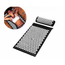 Коврик массажный ортопедический с подушкой acupressure mat 65*41 см Чёрный Коврик массажный ортопедический с подушкой acupressure mat 65*41 см Чёрный