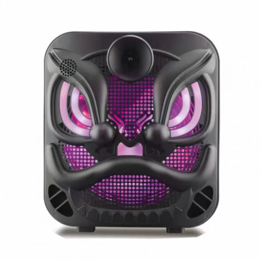 Беспроводная аккумуляторная колонка с RGB подсветкой RX-8130A Чёрная