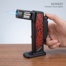 Газовая горелка Honest BCZ 484-1 с пьезоподжигом до 1300°C, для пайки и разжига Черная с Красным Газовая горелка Honest BCZ 484-1 с пьезоподжигом до 1300°C, для пайки и разжига Черная с Красным