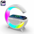 Настольная лампа Ночник с Bluetooth Колонкой 3 в 1 LED Wireless Charging Speaker BT-2301 Белая