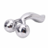 Ручной массажер для лица роликовый с 3D шариками Massager XC-206 Серебристый