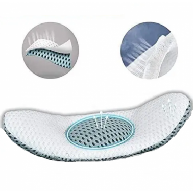 Ортопедическая подушка для сна под поясницу Support Pillow с 3D-сеткой Овальная