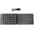 Клавиатура беспроводная bluetooth HB-028, раскладная, 67 клавиш, (Eng/Pyc), 283x95x9 мм Чёрная