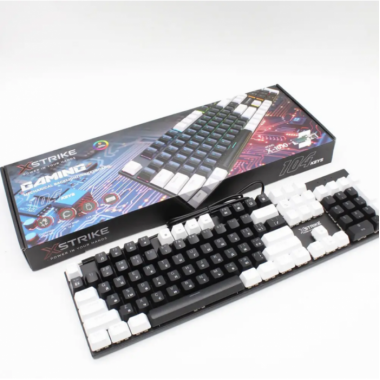 Проводная клавиатура от USB, с RGB подсветкой, XSTRIKE X-1010 / Механическая клавиатура для компьютера