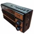 Радиоприёмник с солнечной панелью FM USB MicroSD и фонариком NS-8126S на аккумуляторе Чёрный