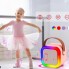 Портативная колонка с 2-мя караоке микрофонами и RGB подсветкой Winso K12 10W Bluetooth, USB, microSD, AUX, Type-C Розовая