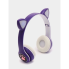 Беспроводные наушники с кошачьими ушками и RGB подсветкой Cat VIV-23M Фиолетовые