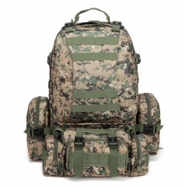 Рюкзак тактический военный с подсумками 55 л Tactical Backpack B08 Пиксель