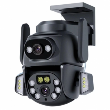 Камера наружная поворотная уличная двойная WIFI DOUL CAM Q-821 FULL-HD 4Mp Ночная сьемка Yoosee