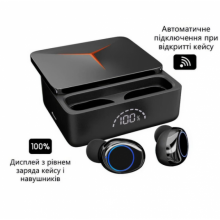 Беспроводные bluetooth вакуумные наушники M 90 PRO + LED дисплей с индикатором заряда Черный Беспроводные bluetooth вакуумные наушники M 90 PRO + LED дисплей с индикатором заряда Черный