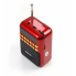 Радиоприёмник с FM USB MicroSD BKK B872 радио на аккумуляторе Красный