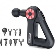 Электрический перкуссионный массажер триггерных точек Massage Gun 8891 9 насадок для ног, спины, шеи Черный с красным Электрический перкуссионный массажер триггерных точек Massage Gun 8891 9 насадок для ног, спины, шеи Черный с красным