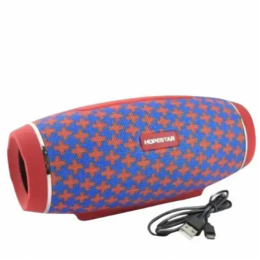 Портативная беспроводная Bluetooth колонка Hopestar H27 / 10W, Bluetooth, Красная с синим