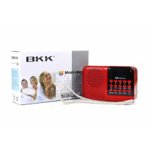 Радиоприёмник с FM USB MicroSD BKK S61 радио на аккумуляторе Красный Радиоприёмник с FM USB MicroSD BKK S61 радио на аккумуляторе Красный