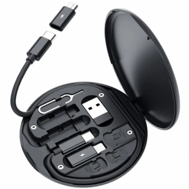 Многофункциональный набор адаптеров, кабелей и USB переходников Черный