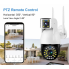 Камера видеонаблюдения двухобъективная уличная поворотная P12 WIFI IP 360/90 V380PRO 3+3.0mp