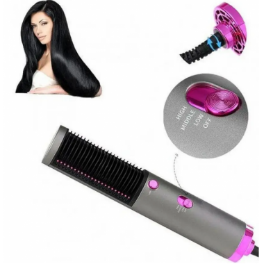 Фен расческа выпрямитель для волос 2 в 1 Hot Air Brush для укладки волос