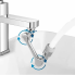 Насадка Faucet splash head аэратор для смесителя Пластик Поворотная головка на 1080 градусов с 2 режимами