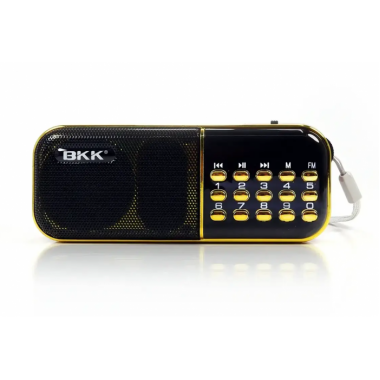 Радиоприёмник с FM USB MicroSD BKK B837 радио на аккумуляторе 18650