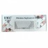 Беспроводная клавиатура mini и мышь keyboard 5263 + приёмник Белая