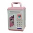 Детская электронная копилка сейф с кодовым замком и отпечатком пальца Money Box Розовый
